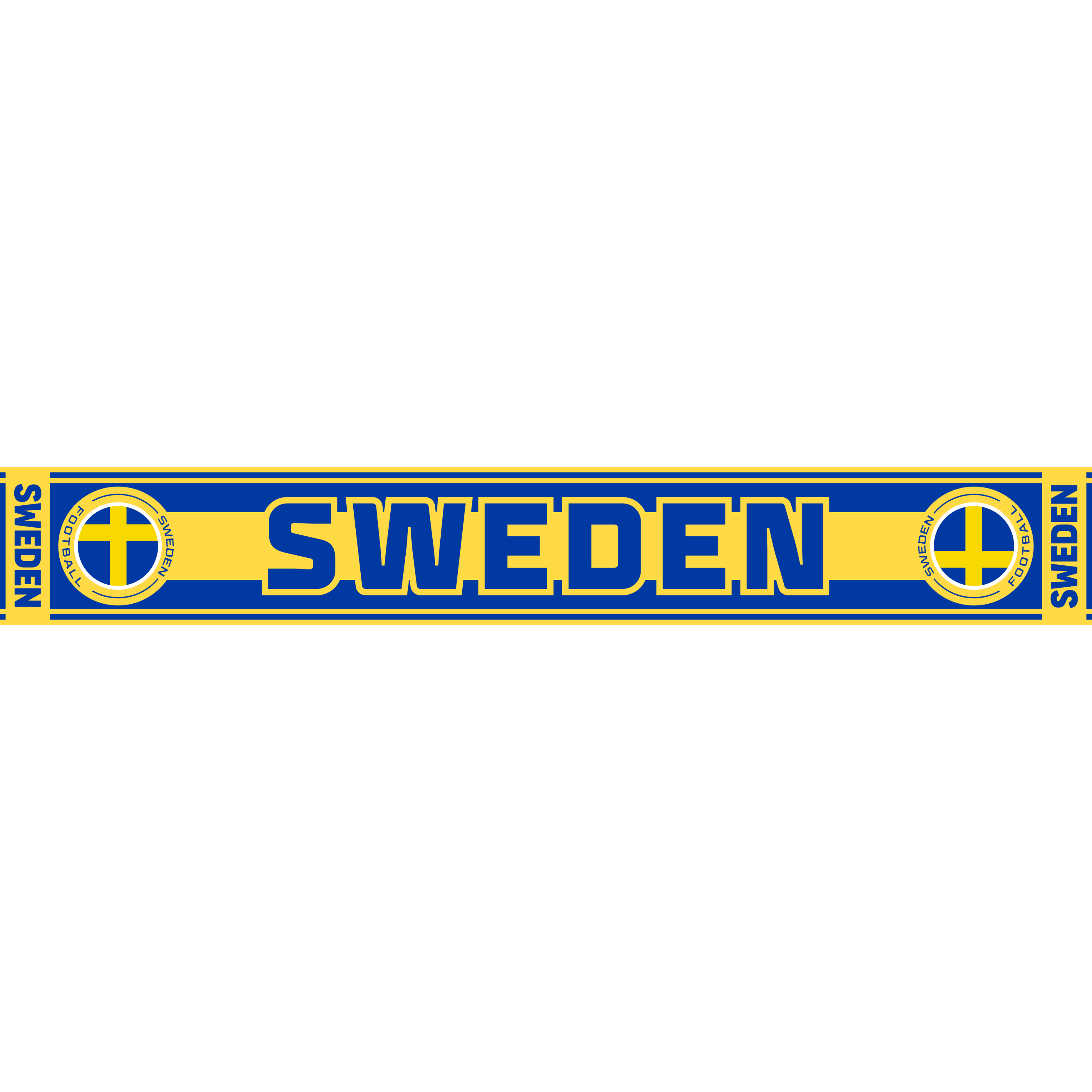 Sweden Football Stadium Supporter Scarf