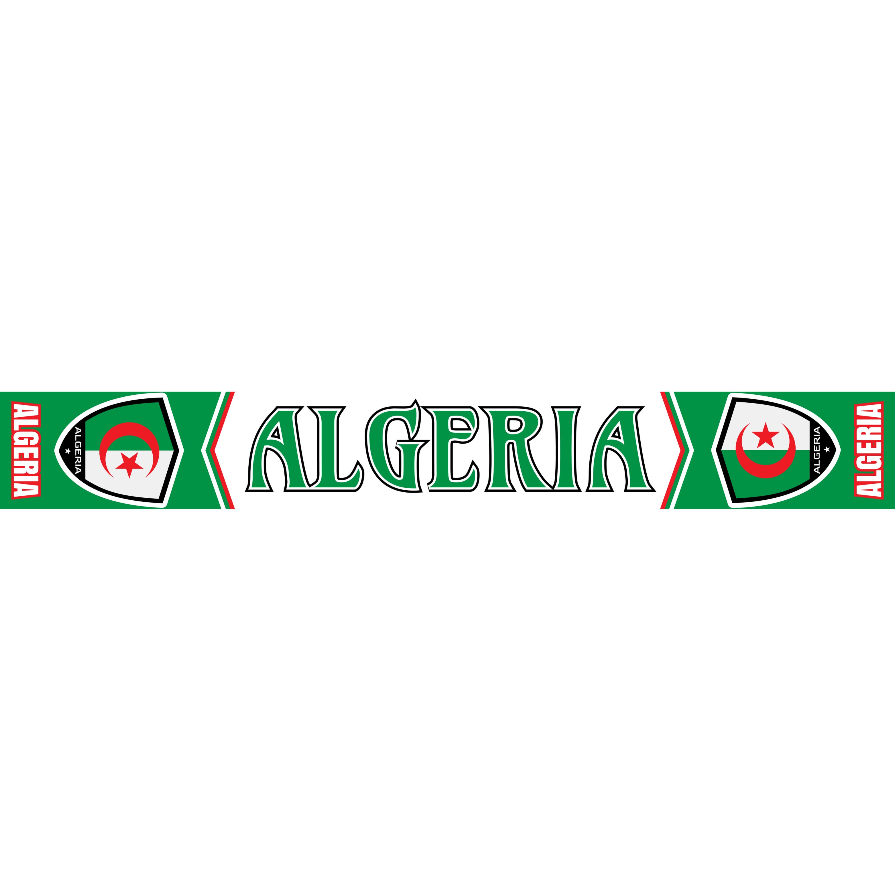 Algeria Football Stadium Supporter Scarf