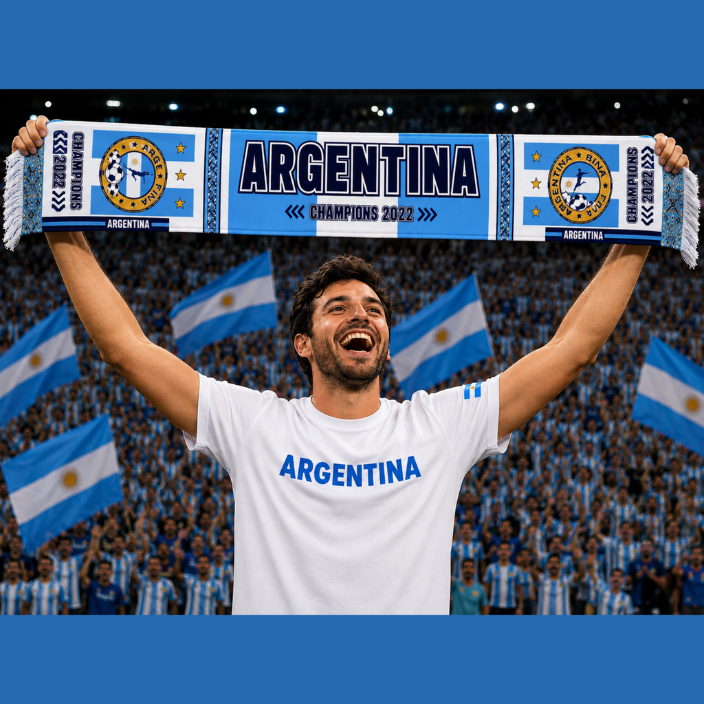 Argentina Football Stadium Fan Scarf