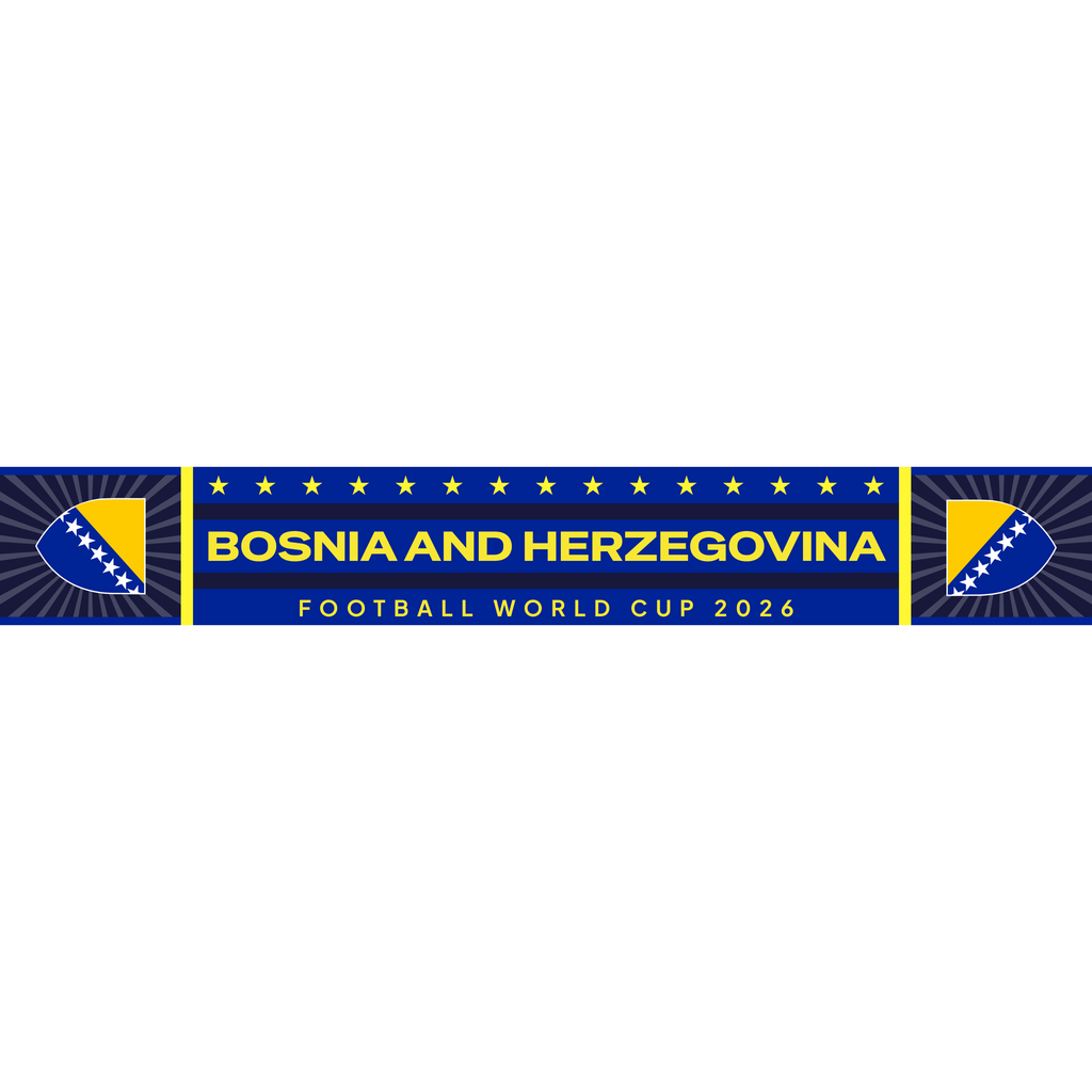 Bosnia and Herzegovina  Football Stadium Supporter Scarf