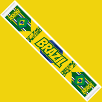 Football   Soccer Fan Fringe Scarf | Brazil Football Stadium Supporter Scarf