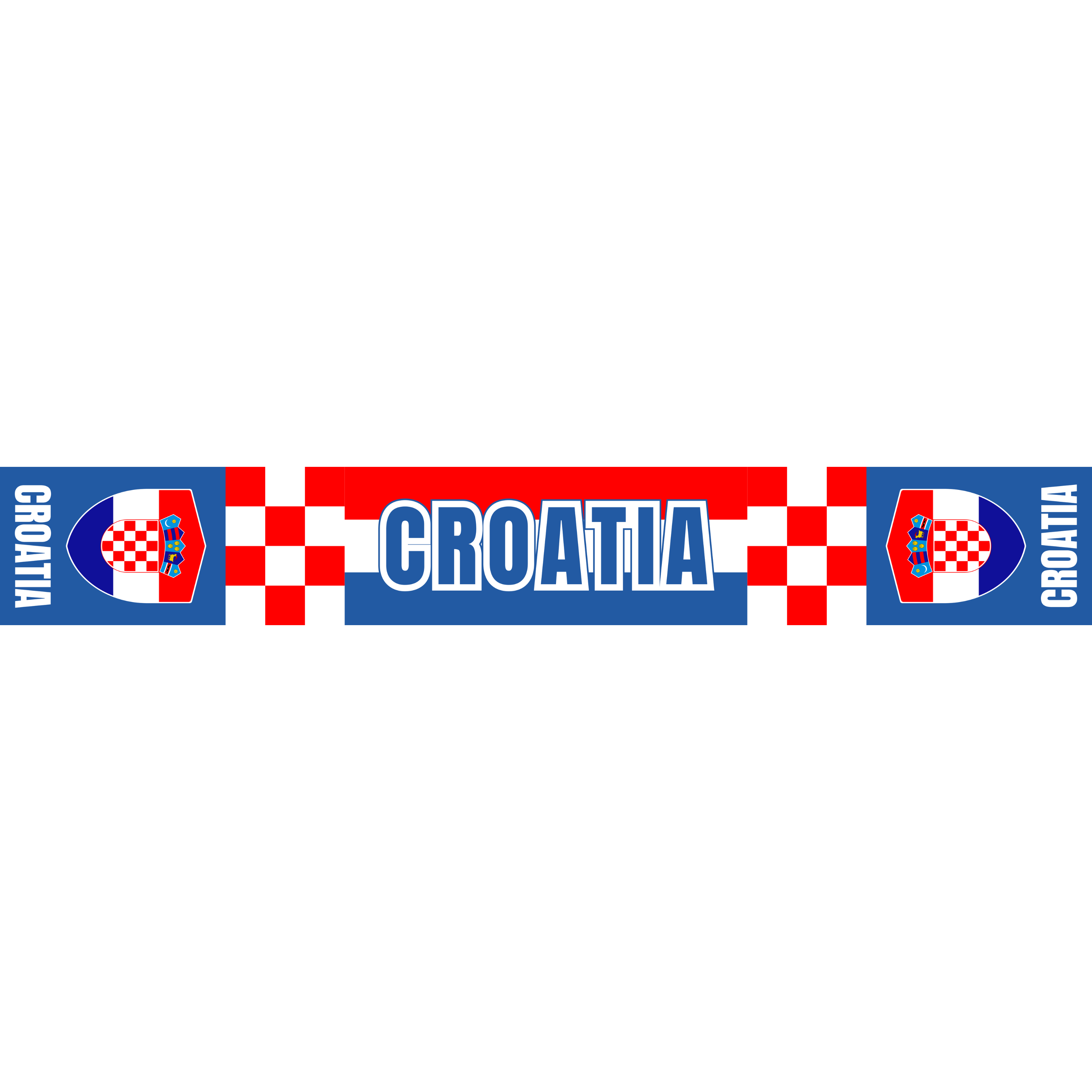 Croatia Football Stadium Supporter Scarf