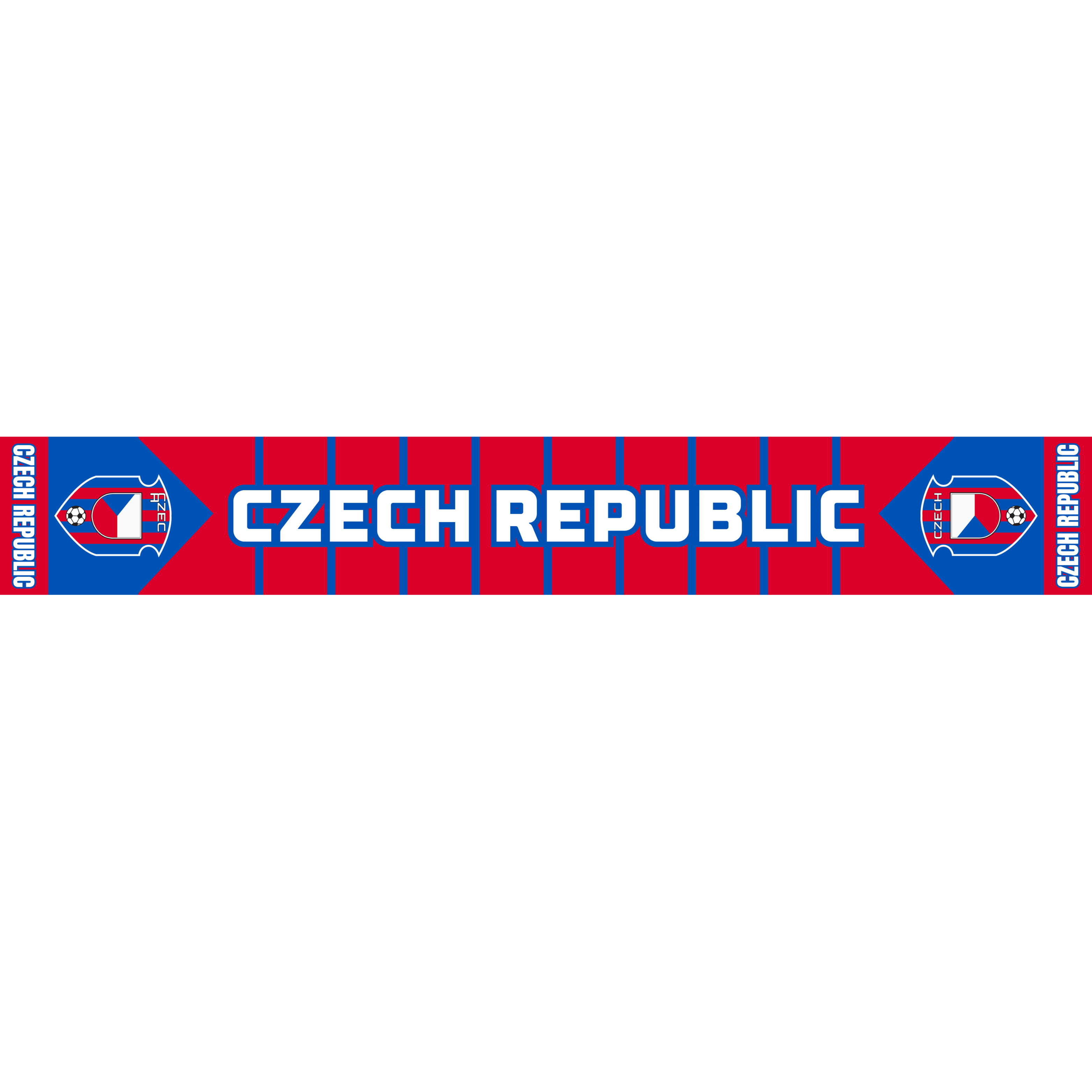 Czech Football Stadium Supporter Scarf