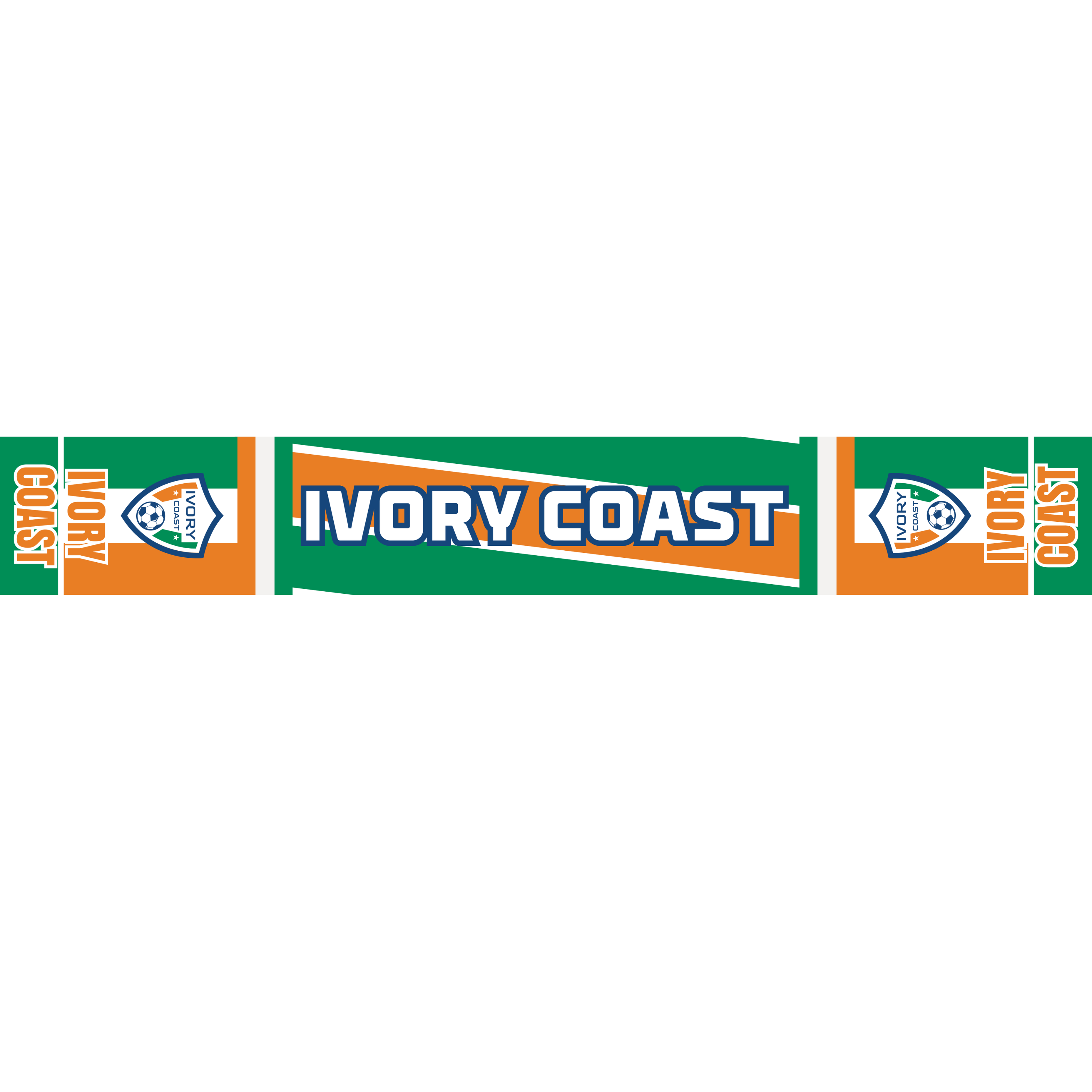 Ivory Coast Football Stadium Supporter Scarf