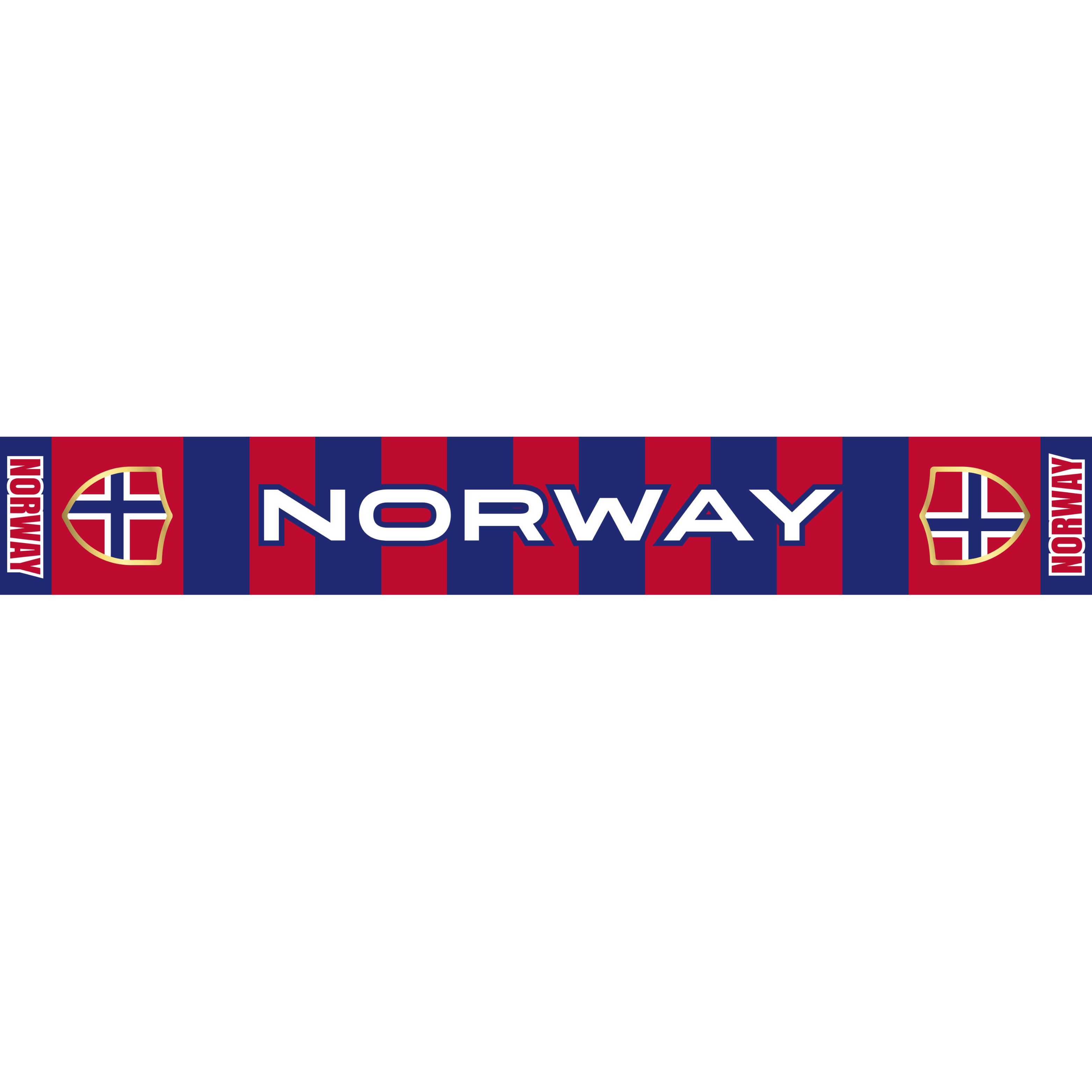 Norway Football Stadium Supporter Scarf