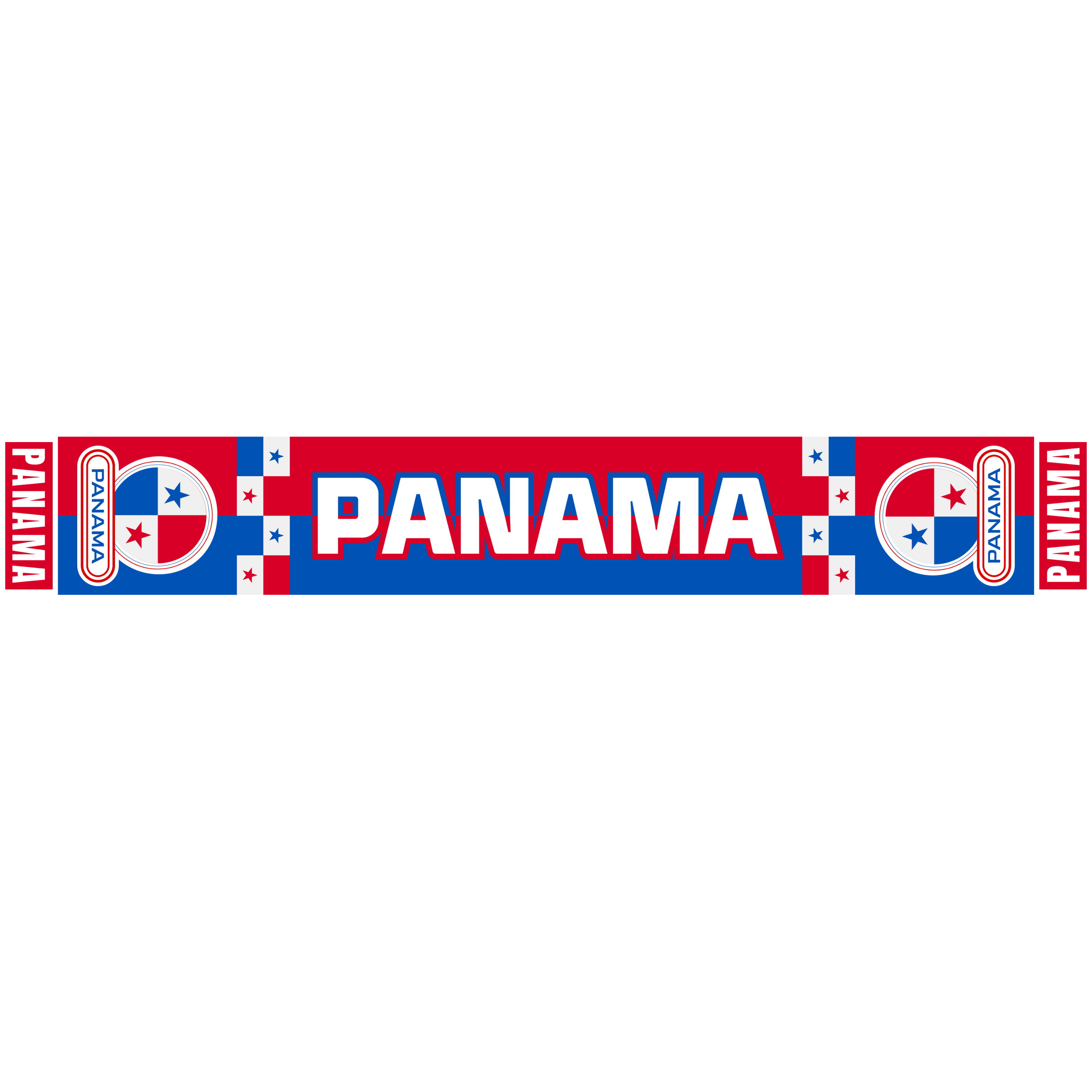 Panama Football Stadium Supporter Scarf