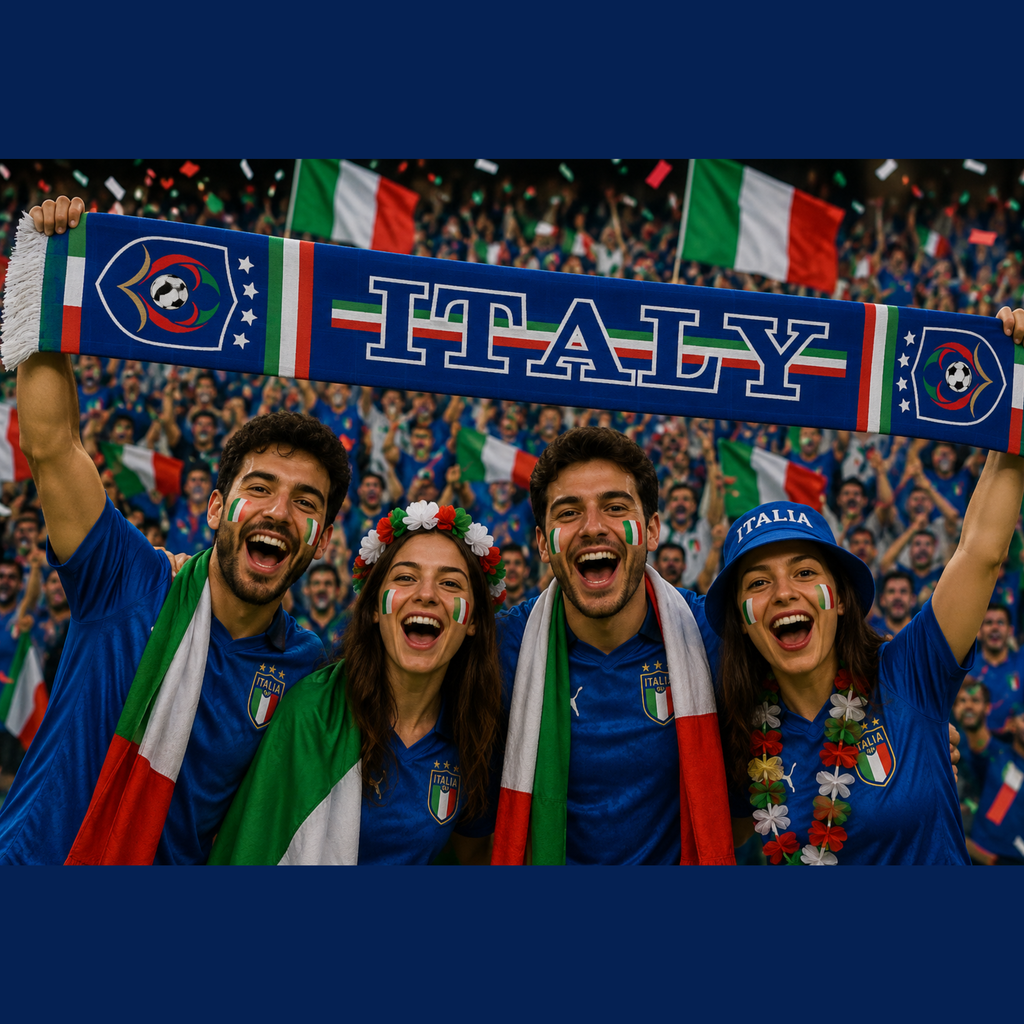 Italy Football Stadium Supporter Scarf