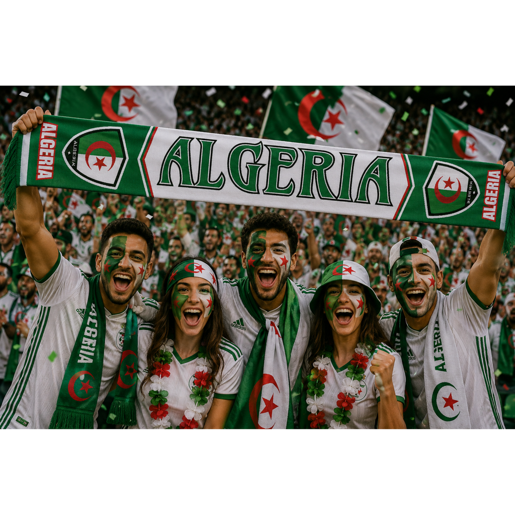 Algeria Football Stadium Supporter Scarf
