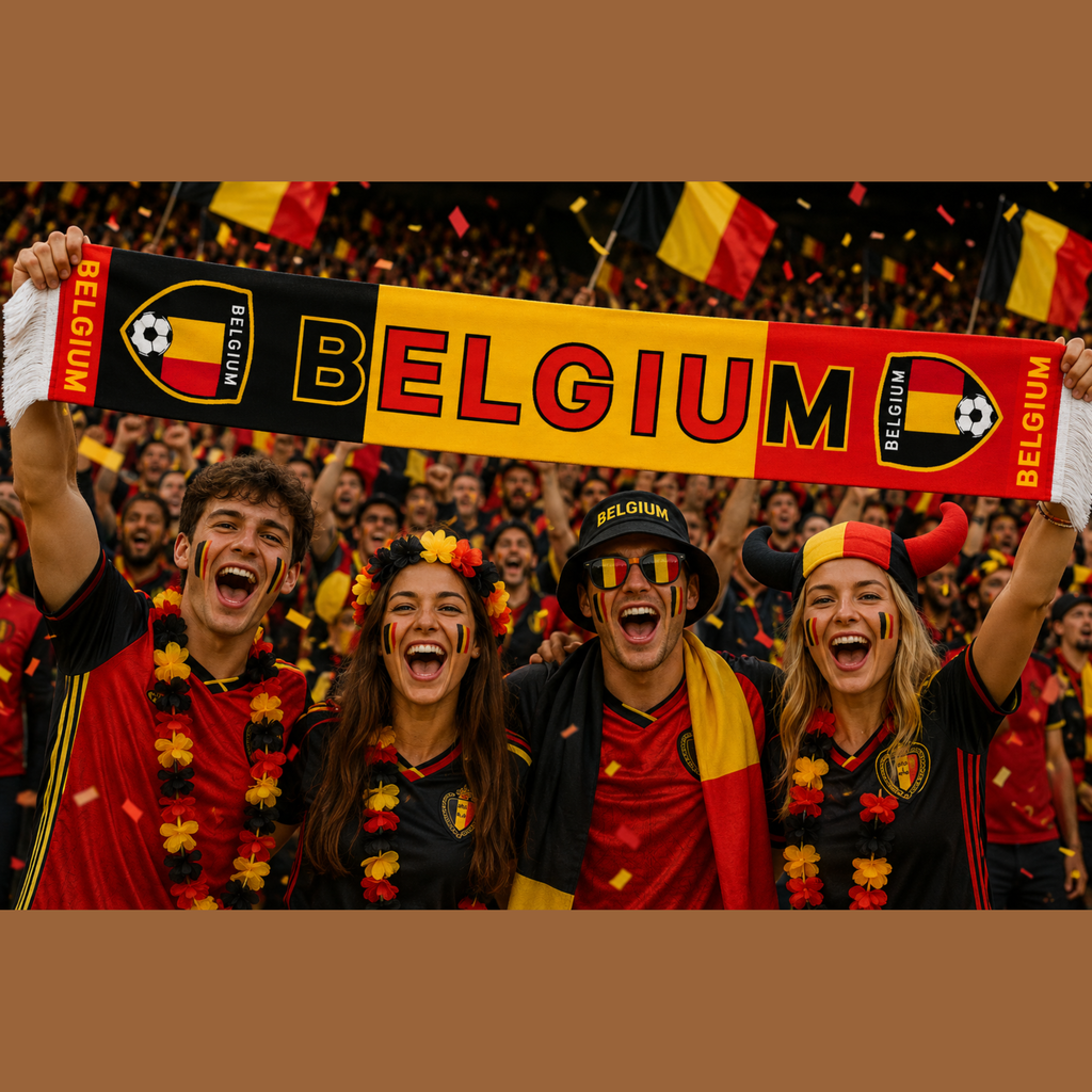 Belgium Football Stadium Supporter Scarf