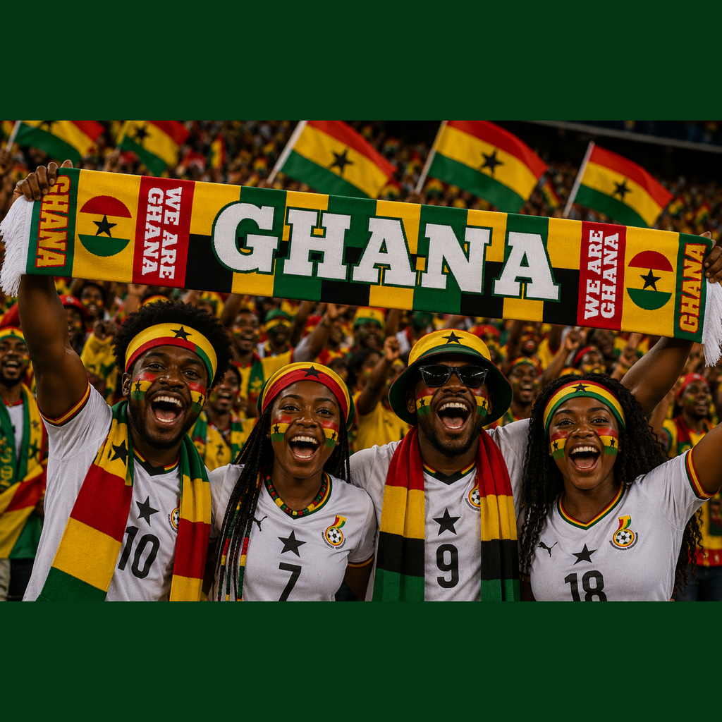 Ghana Football Stadium Supporter Scarf
