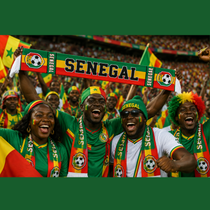 Senegal Football Stadium Supporter Scarf