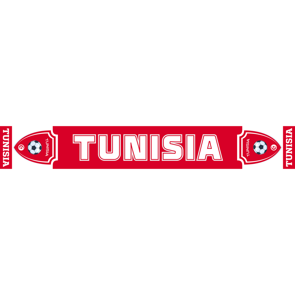 Tunisia Football Stadium Supporter Scarf