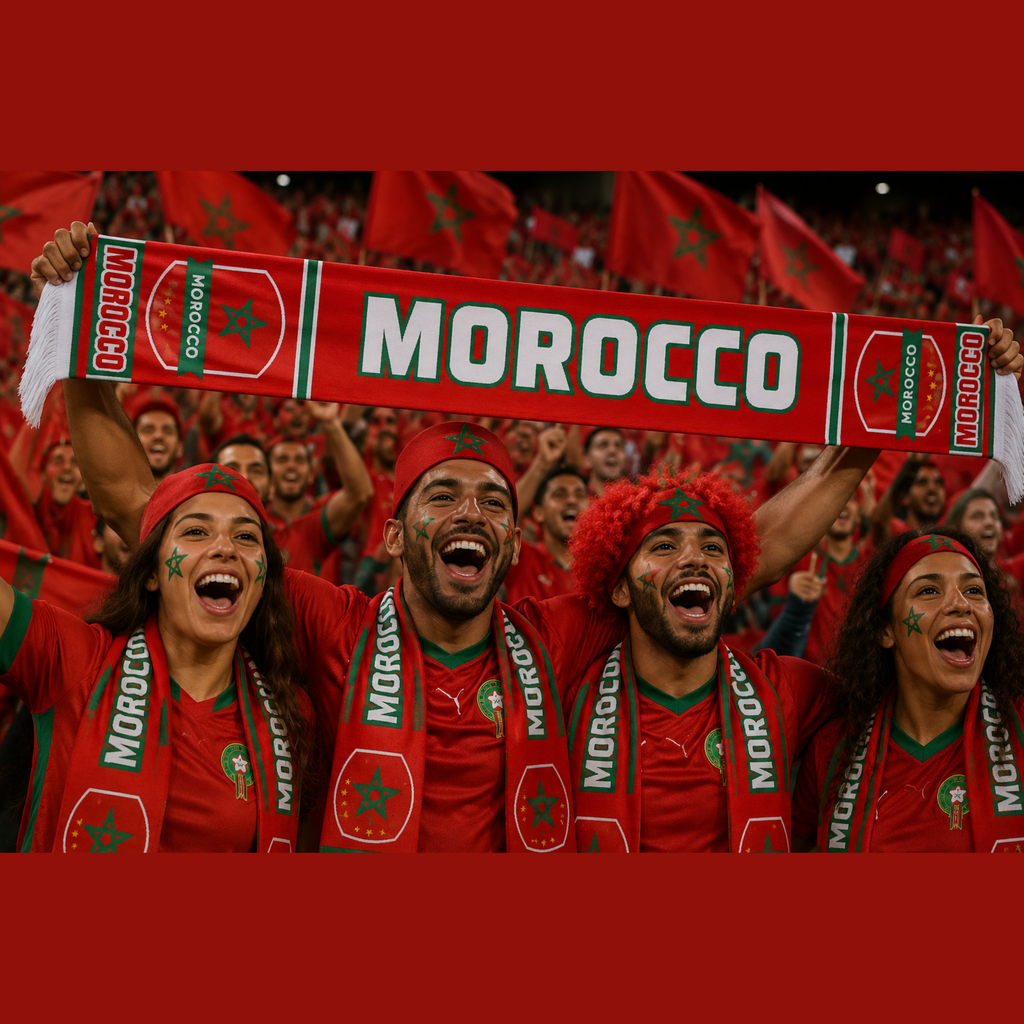 Morocco Football Stadium Supporter Scarf