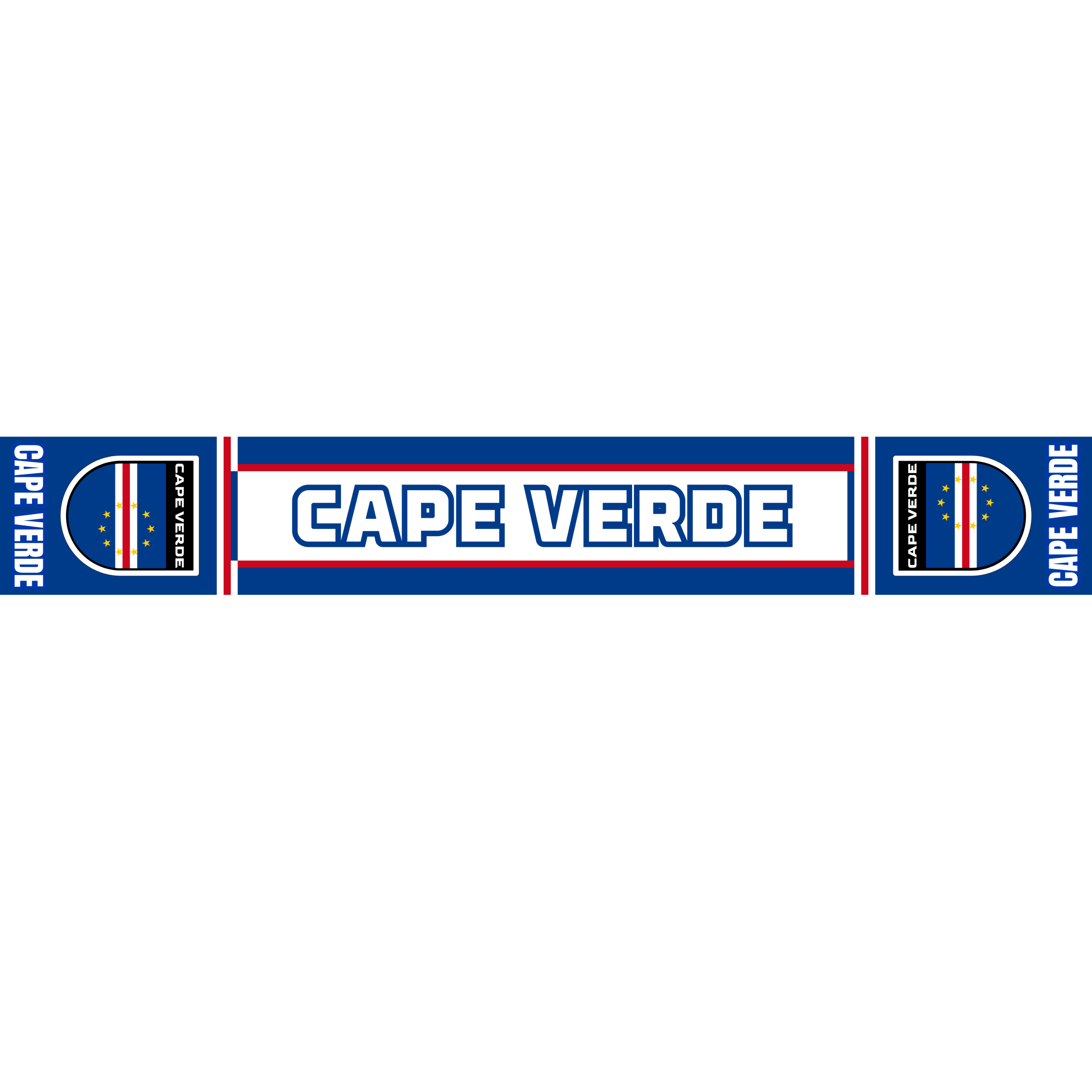 Cape Verde Football Stadium Supporter Scarf