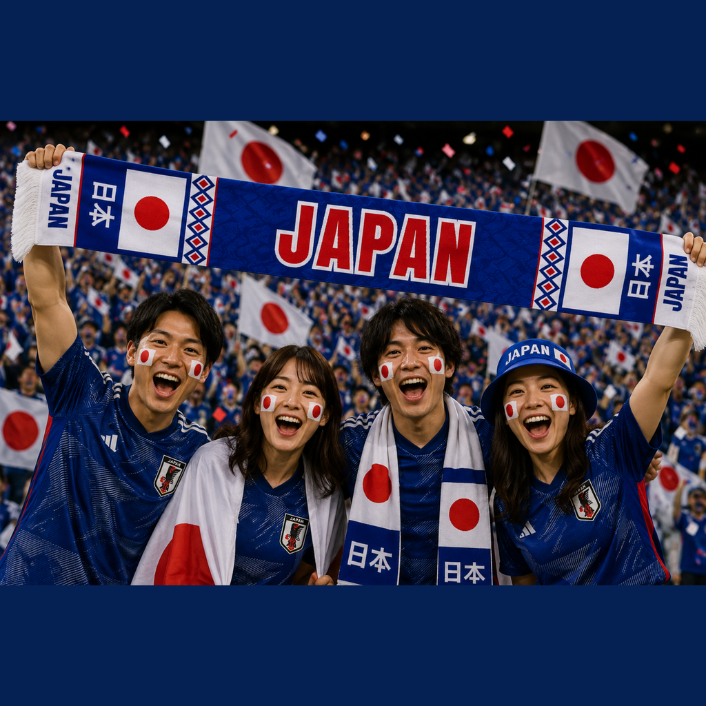 Japan Football Stadium Supporter Scarf