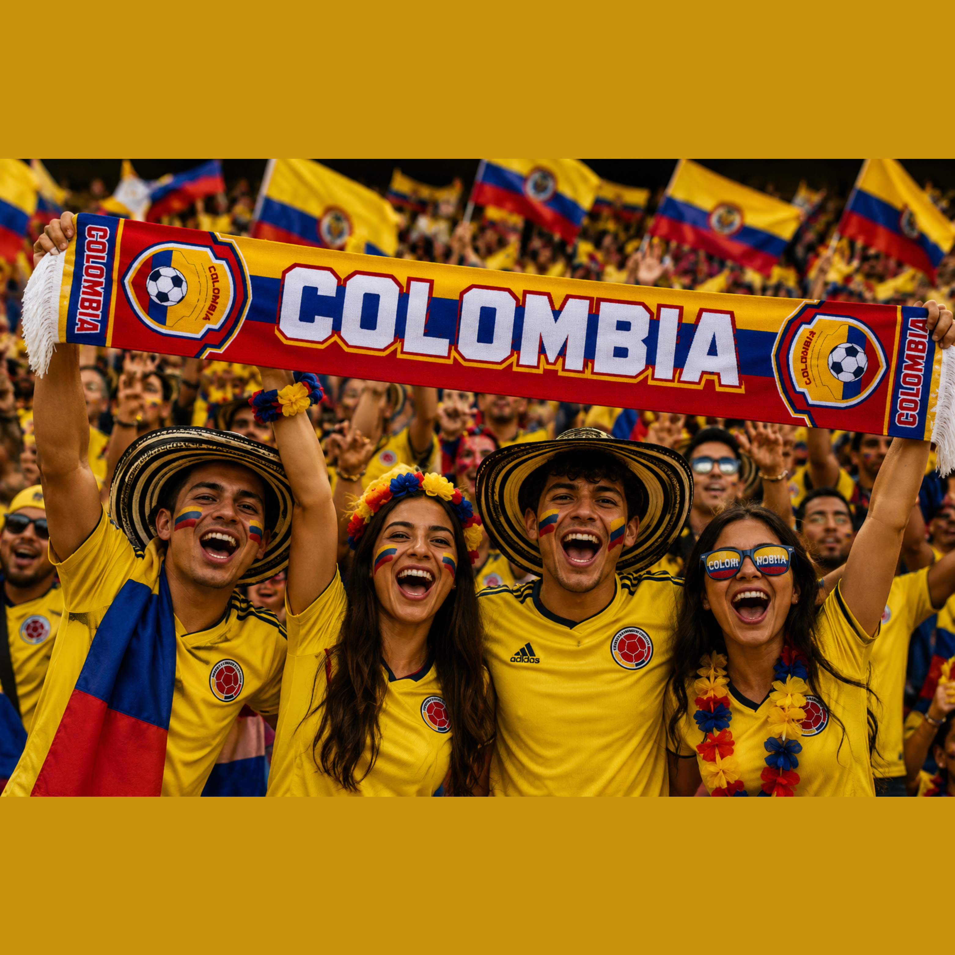 Colombia Football Stadium Supporter Scarf