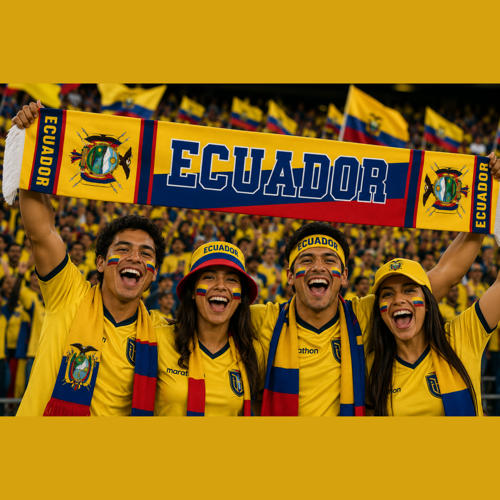 Ecuador Football Stadium Supporter Scarf