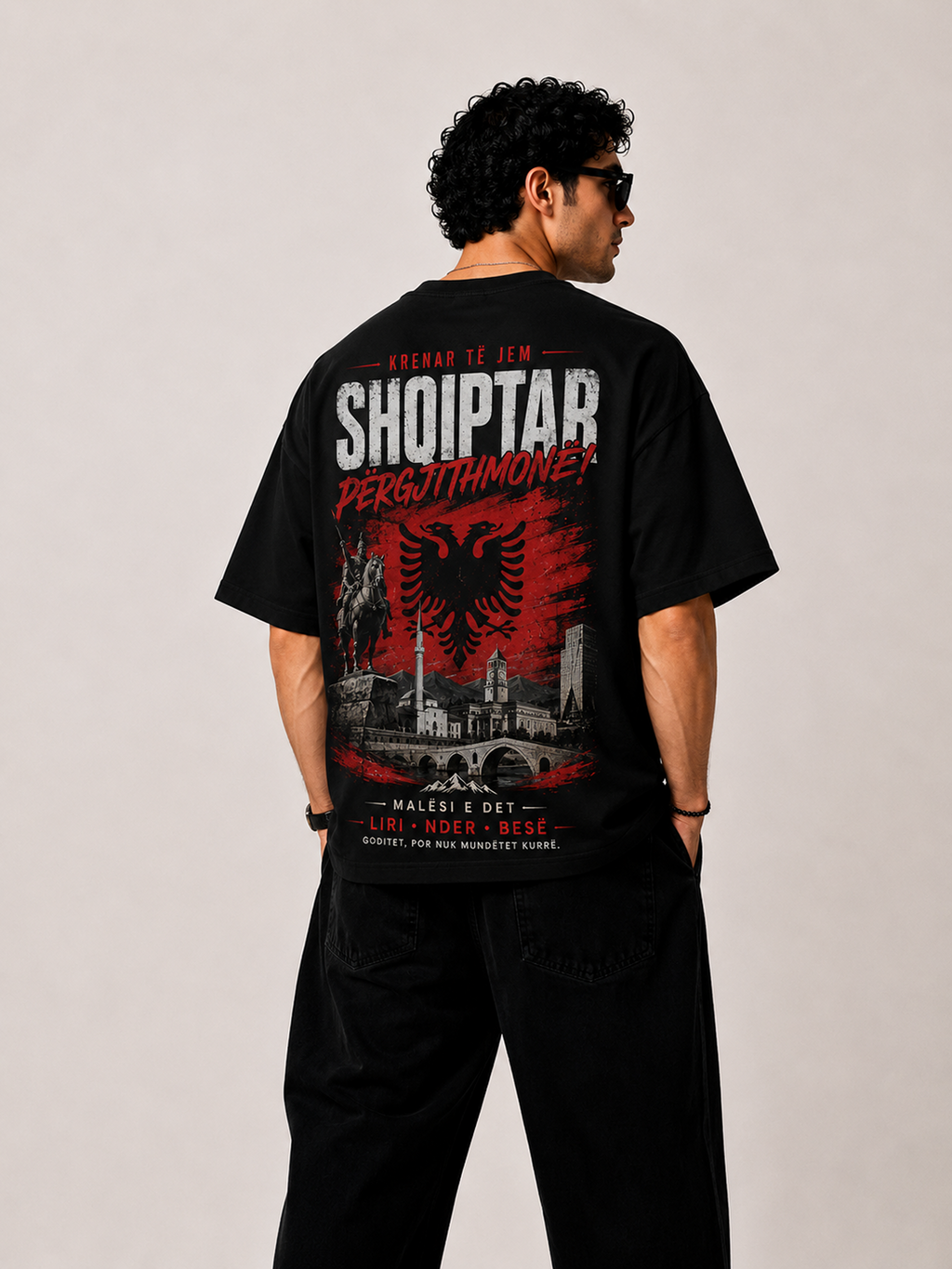 Albania Oversized T-Shirt – Country Pride Unisex Graphic Tee