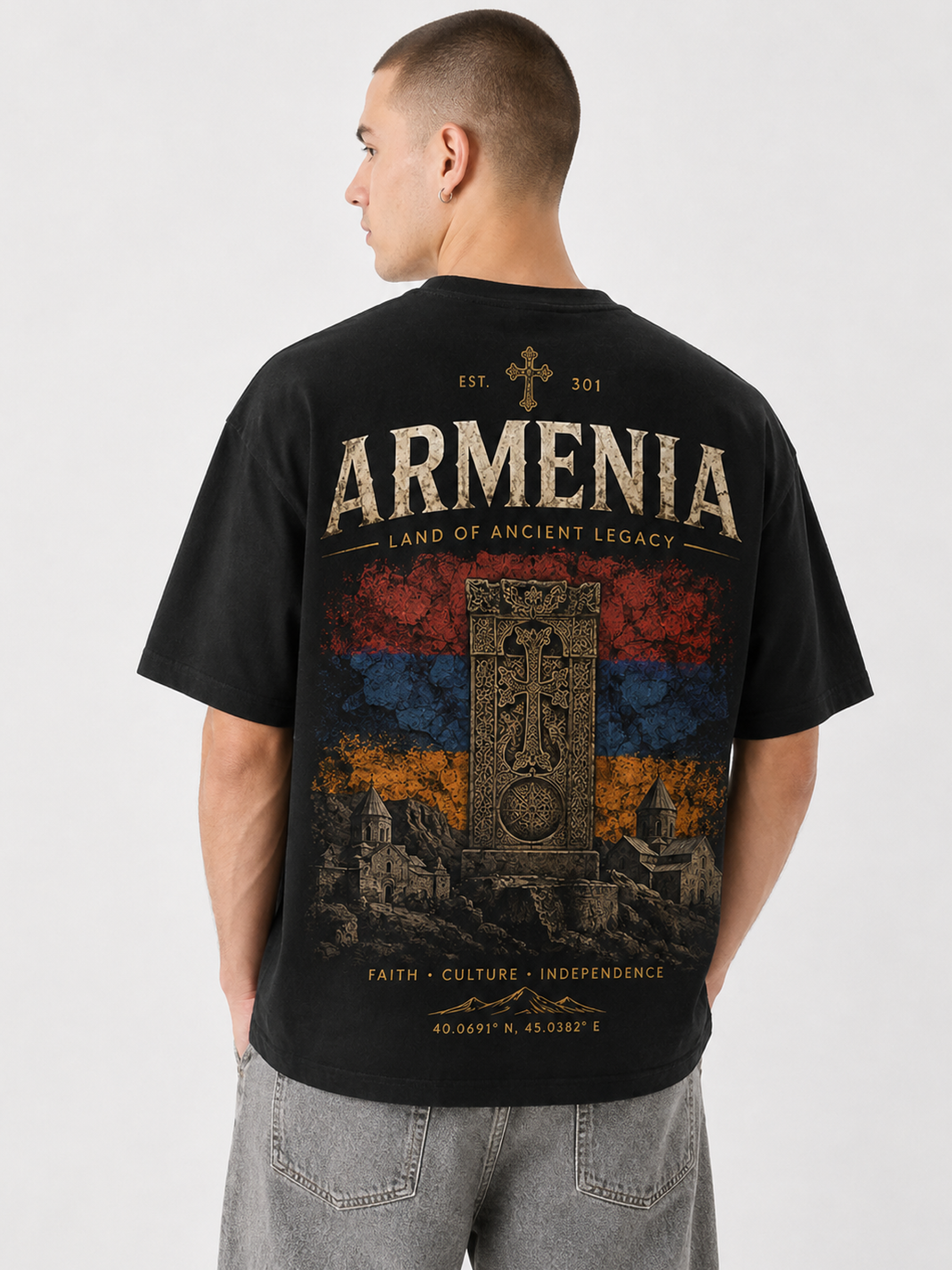 Armenia Oversized T-Shirt – Country Pride Unisex Graphic Tee