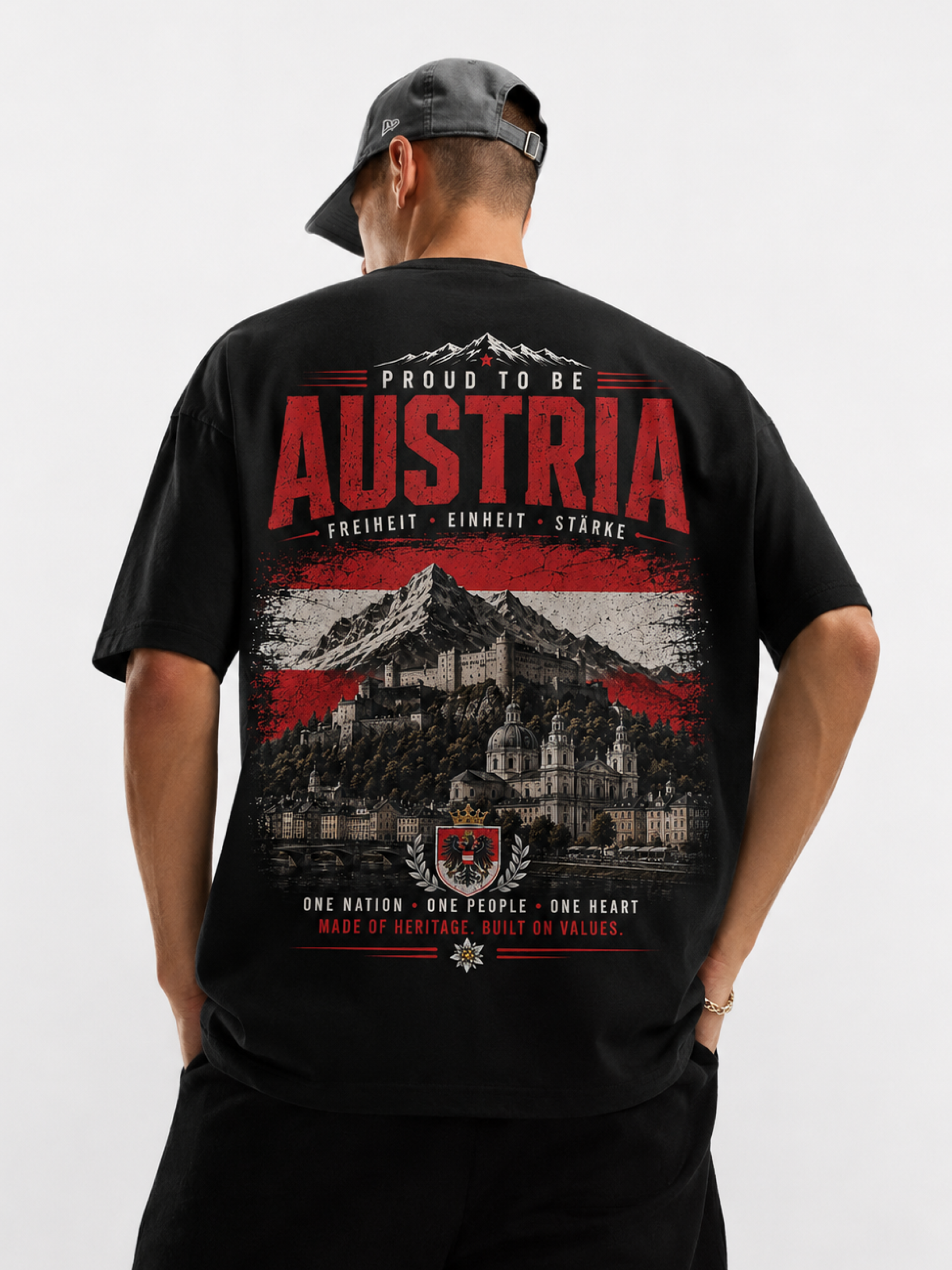 Austria Oversized T-Shirt – Country Pride Unisex Graphic Tee Secondary image
