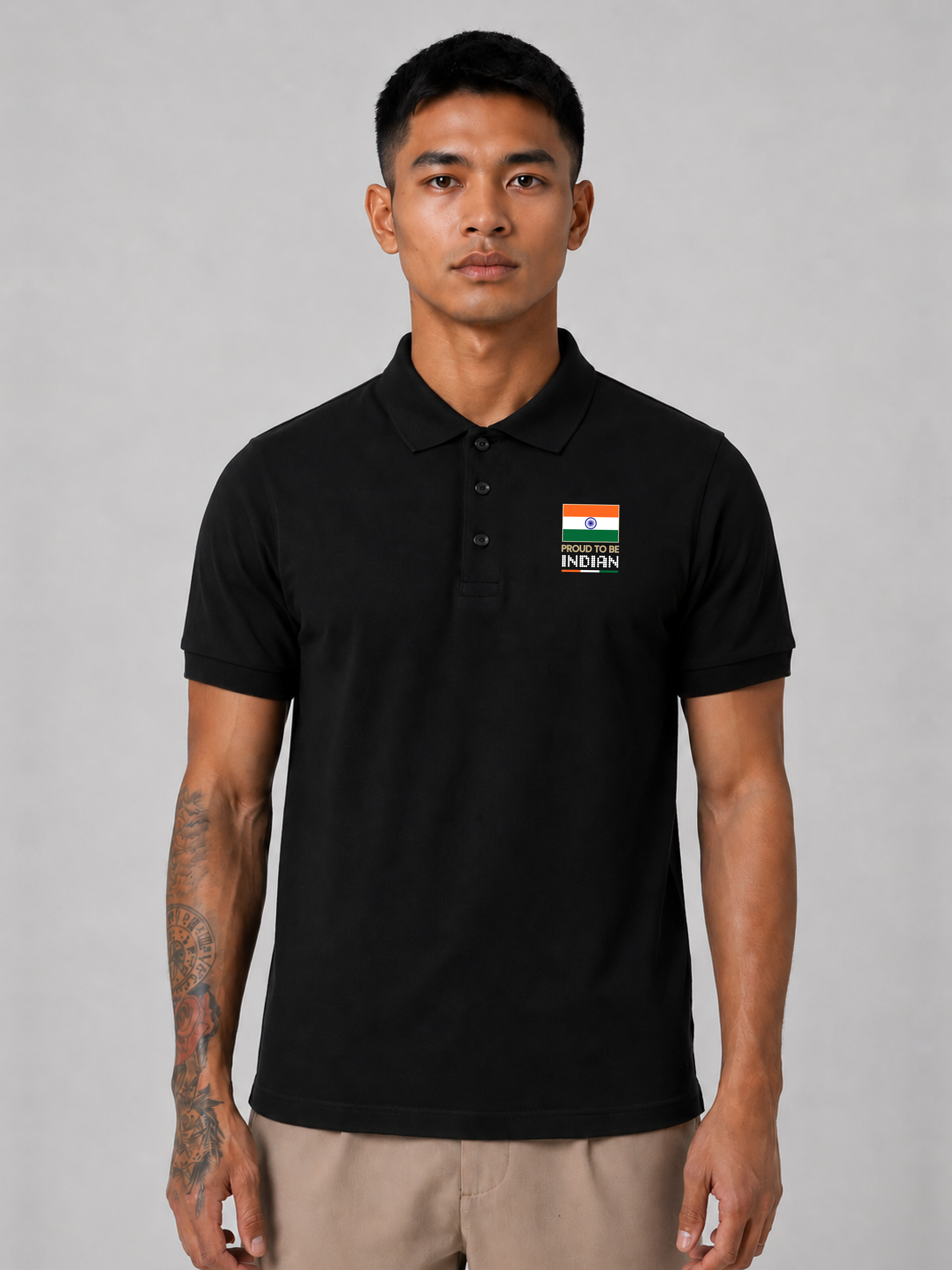 India Country Pride Polo T-Shirt – Premium Unisex Polo Tee
