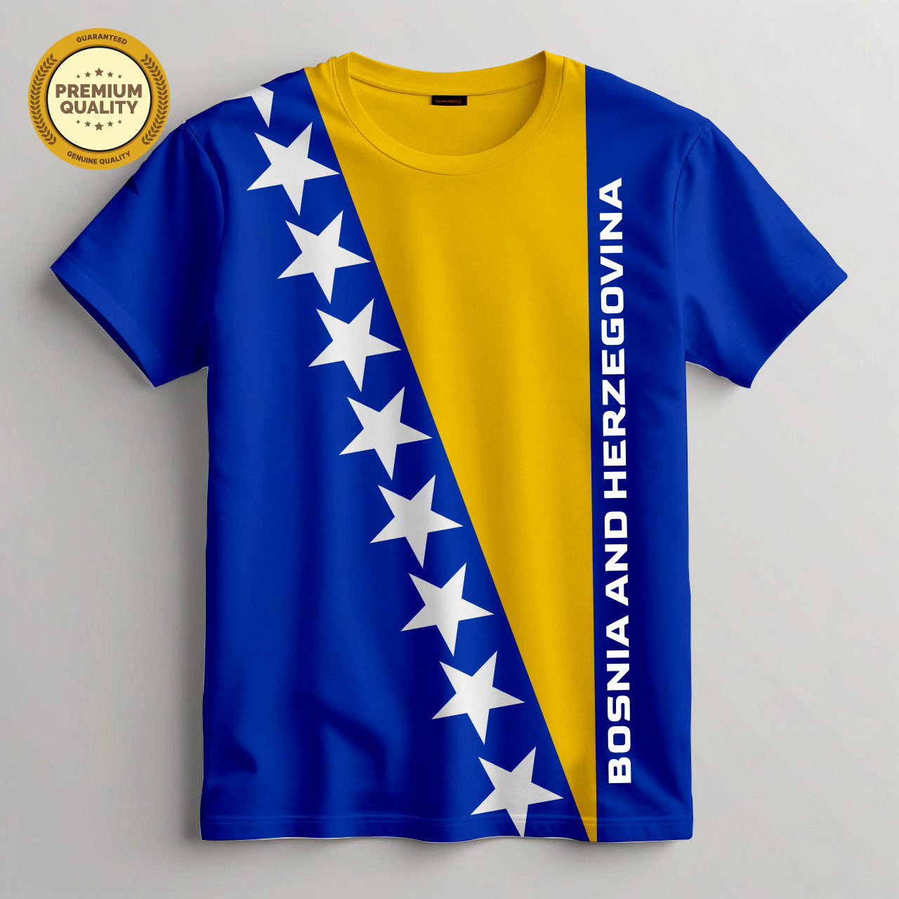 Bosnia and Herzegovina Soccer 3D T-Shirt – USA T-Shirt Main image