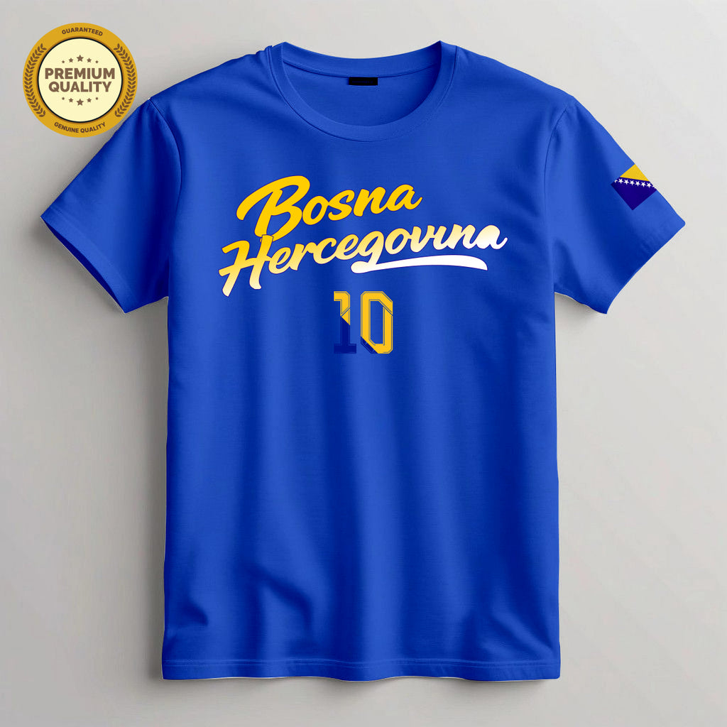 Bosnia and Herzegovina Soccer Fan T Shirt – 2026 Country Flag T Shirt
