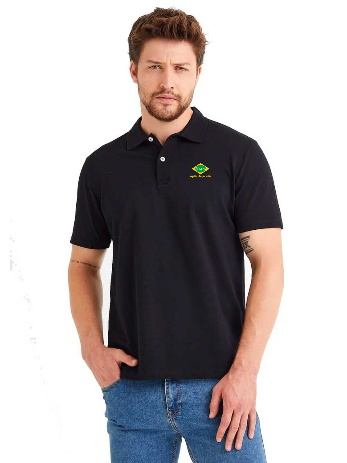 Brazil Country Pride Polo T-Shirt – Premium Unisex Polo Tee Main image