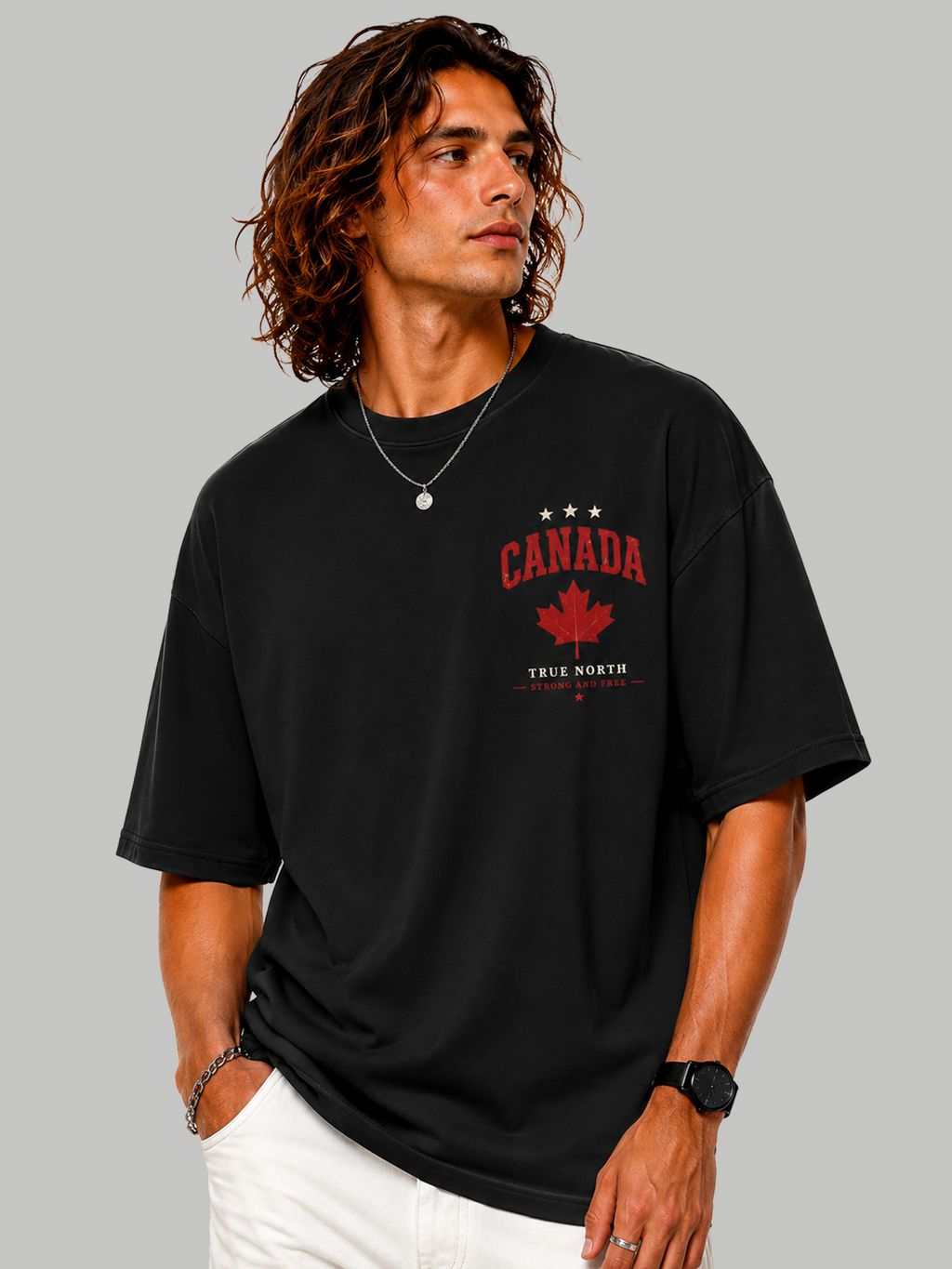 Canada Oversized T-Shirt – Country Pride Unisex Graphic Tee
