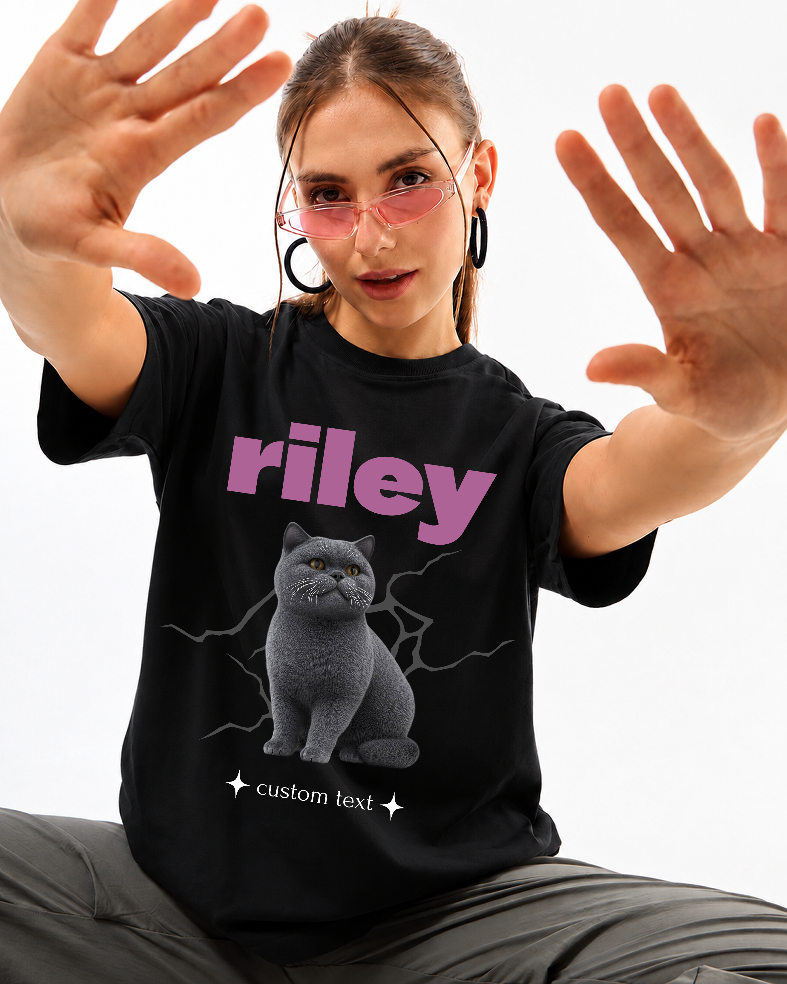 Custom Cat Lover Gift Tee