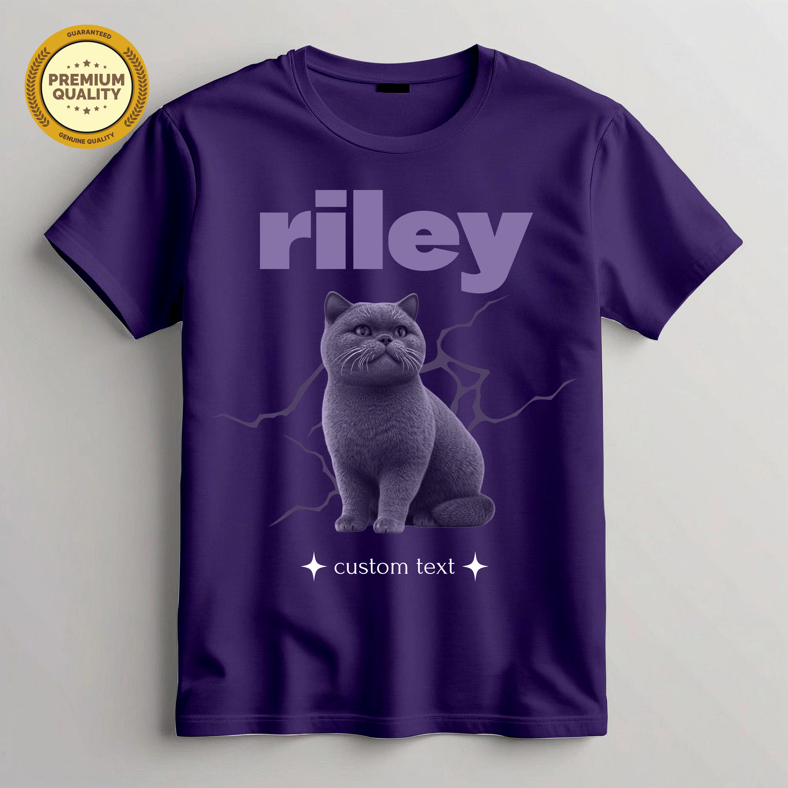Custom Cat Lover Gift Tee Main image