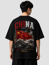 China Oversized T-Shirt – Country Pride Unisex Graphic Tee