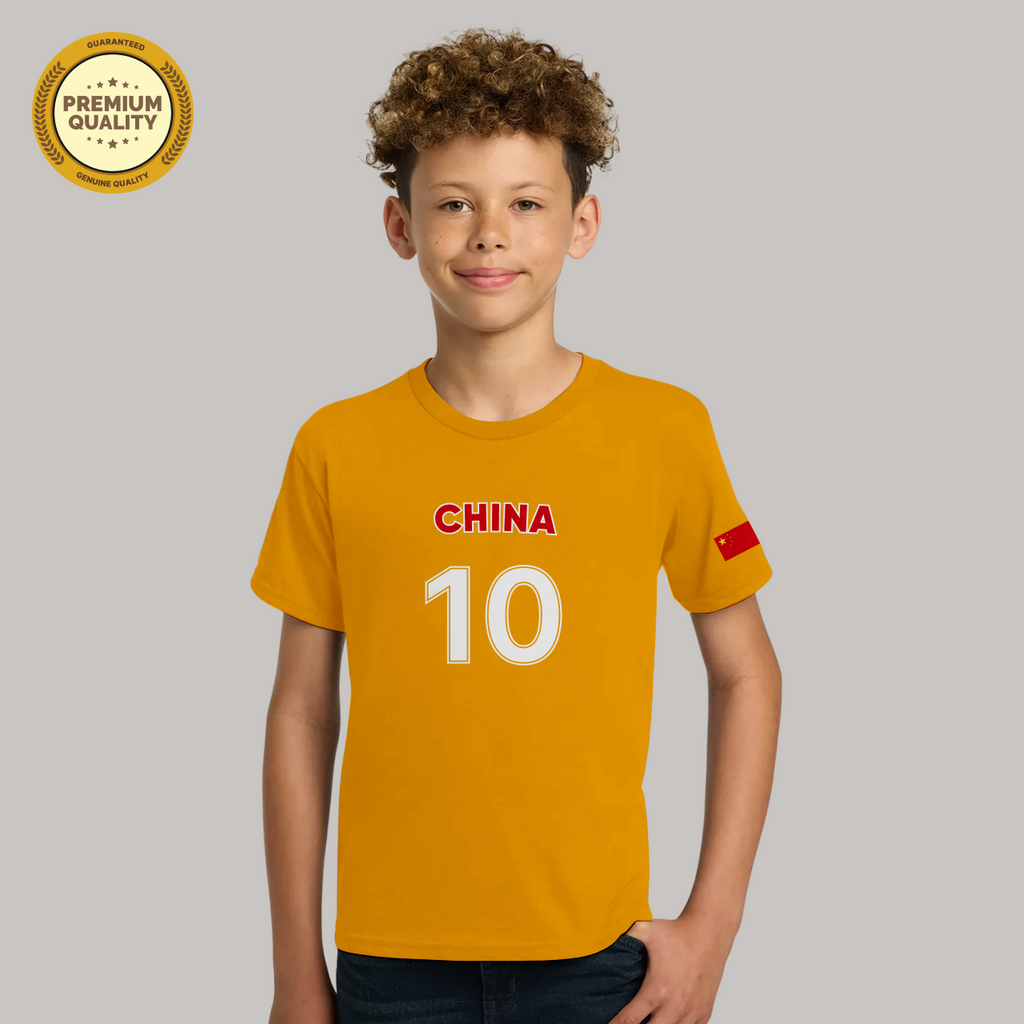 China Soccer Fan T-Shirt For Boys/Youth – 2026 Football TShirt