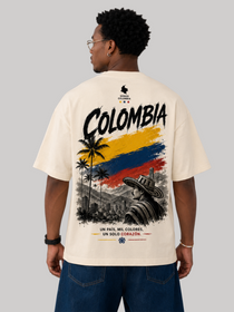 Colombia Oversized T-Shirt – Country Pride Unisex Graphic Tee