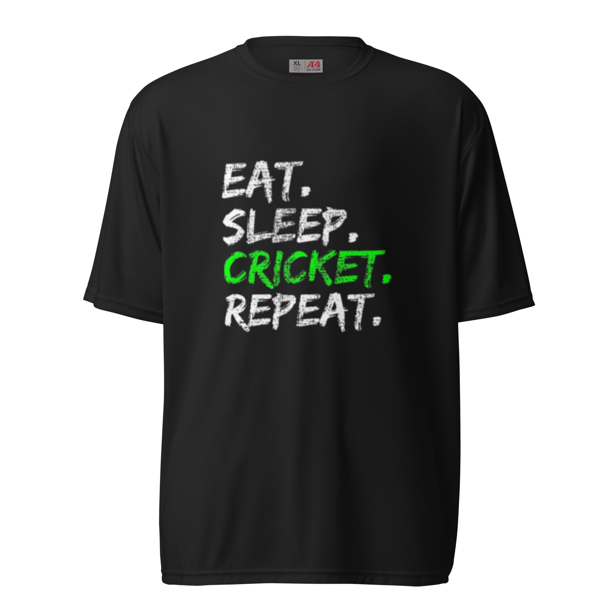 Eat Sleep Cricket Repeat T-Shirt: Oversized Cricket Fan Jersey