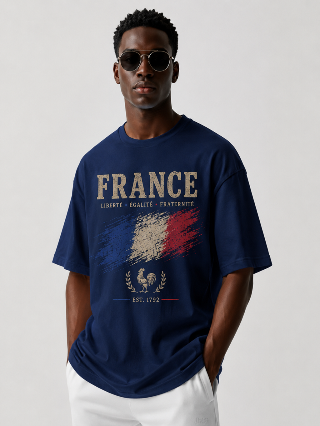 France Oversized T-Shirt – Country Pride Unisex Graphic Tee