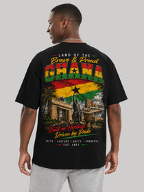 Ghana Oversized T-Shirt – Country Pride Unisex Graphic Tee