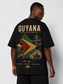 Guyana Oversized T-Shirt – Country Pride Unisex Graphic Tee