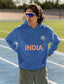 Indian Cricket Fan Jersey Hoodie | Indian Cricket Male & Female Fan Hoodies | Lets Cheer India!!