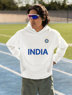 Indian Cricket Fan Jersey Hoodie | Indian Cricket Male & Female Fan Hoodies | Lets Cheer India!!