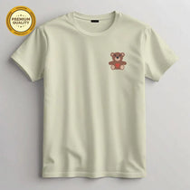 Embroidered Teddy Bear T-Shirt, Cute Bear Tee, Unisex Cotton Shirt, Aesthetic Graphic Tee, Gift for Her/Him