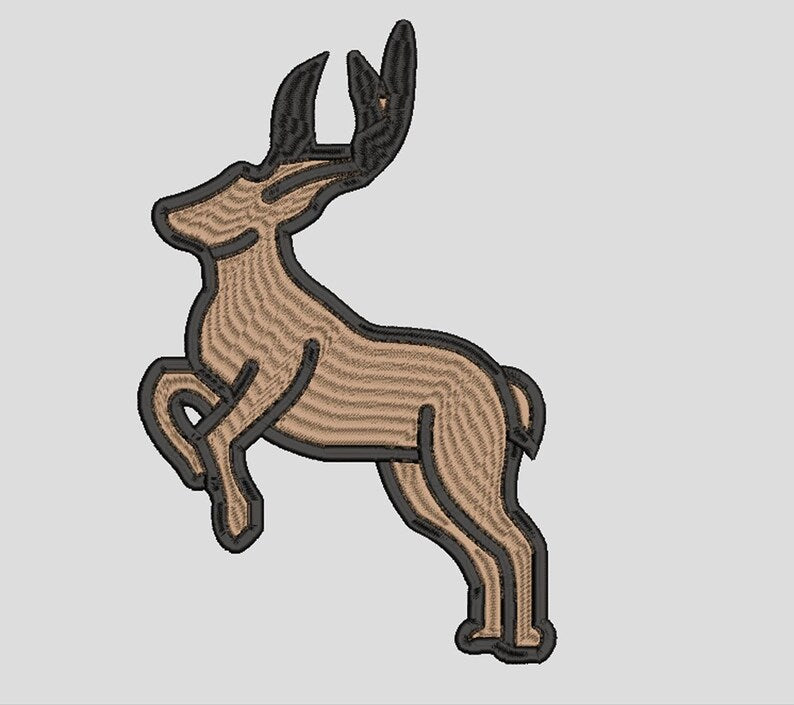 Embroidered Deer T-Shirt, Minimalist Deer Shirt, Nature Lover Gift, Wildlife Embroidery Tee