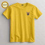 Embroidered Bulldog Unisex T-Shirt, Soft Cotton Blend Tee, Dog Lover Shirt, Cute Bulldog Gift, Animal Embroidery Top