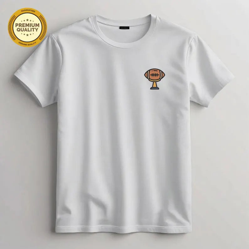Embroidered American Football T-Shirt, USA Football Tee, Sports Lover Gift