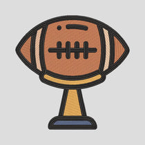 Embroidered American Football T-Shirt, USA Football Tee, Sports Lover Gift
