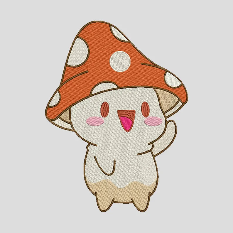 Embroidered Mushroom Baby T-Shirt, Cute Baby Tee