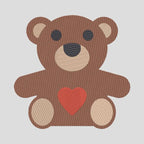 Embroidered Teddy Bear T-Shirt, Cute Bear Tee, Unisex Cotton Shirt, Aesthetic Graphic Tee, Gift for Her/Him