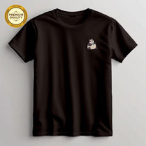 Panda Embroidered T Shirt, Animal Gift