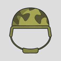 Military Helmet Embroidered Shirt