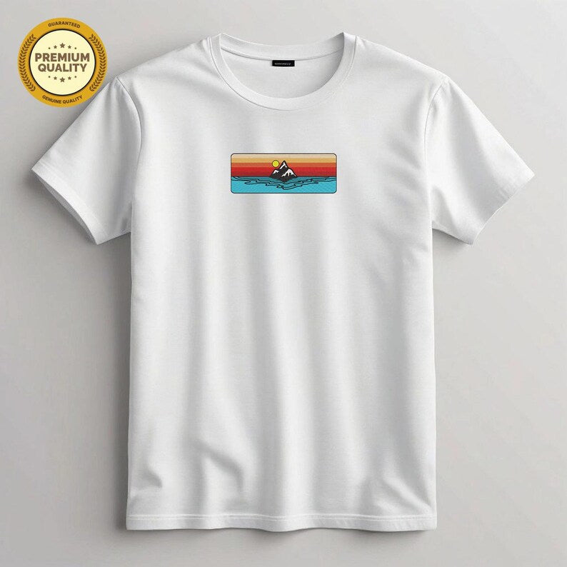 Mountain Sunset Embroidered Shirt Secondary image